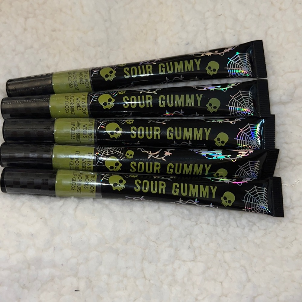 BBW 5pc Sour Gummy flavor burst lip gloss